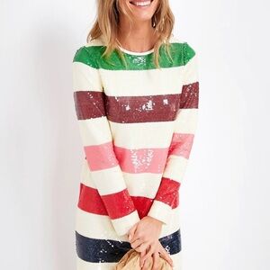 Kate Spade Adventure Stripe Colorful Striped Sequin Dress